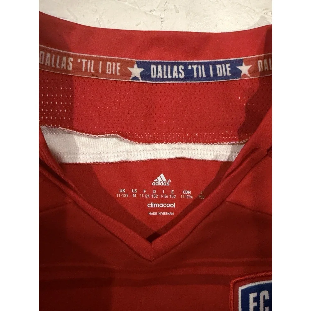 Adidas FC Dallas Soccer Jersey Youth Boys M 2014/15 Red MLS Football Kids